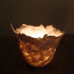 Vase paperclay lumière