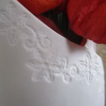 Vase haut porcelaine detail